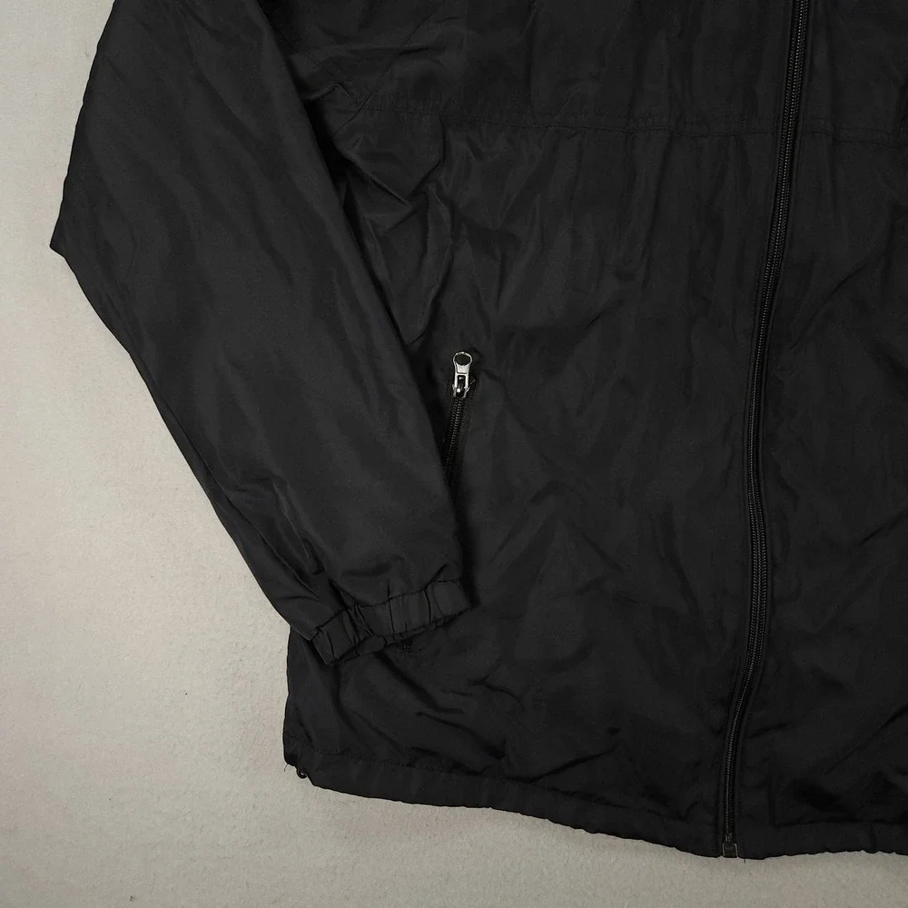Disney Parks Star Wars Darth Vader Black Rain Zip Windbreaker Hoodie Jacket L - Picture 9 of 13